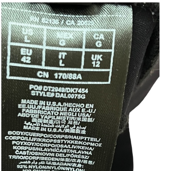 GUESS by Marciano black knit with metallic front panel legging grunge layer fall - Picture 6 of 10